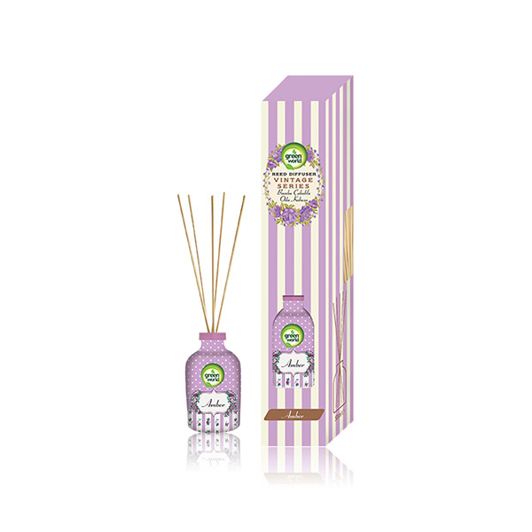10901833 - Green World Bambu Çubuklu Oda Kokusu Retro Vintage 40 ml - Amber